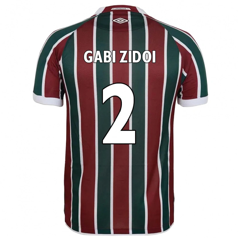 Danxen Men Gabi Zidoi #2 Green Maroon White Home Jersey 2025/26 T-Shirt