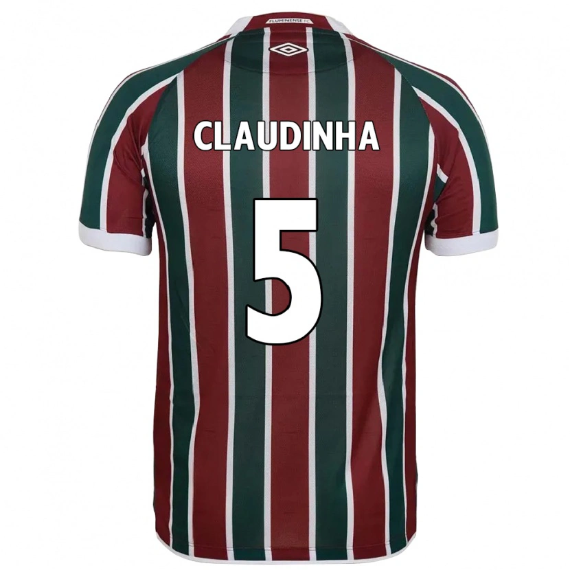 Danxen Men Claudinha #5 Green Maroon White Home Jersey 2025/26 T-Shirt