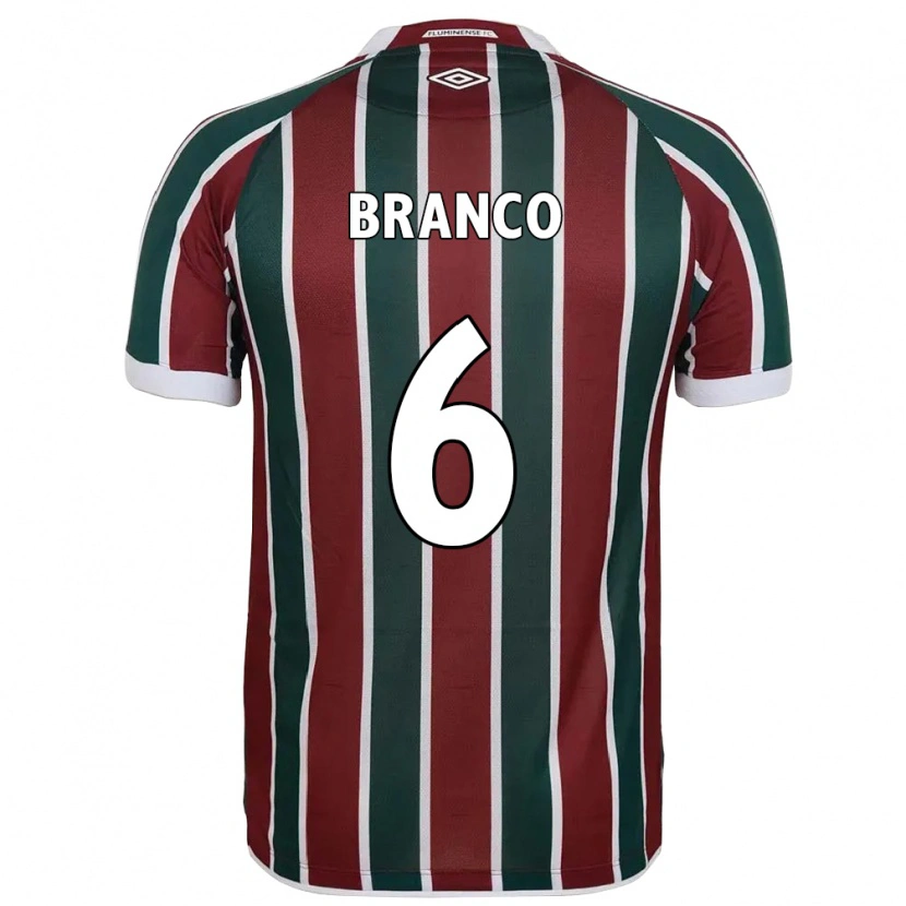 Danxen Men Nath Branco #6 Green Maroon White Home Jersey 2025/26 T-Shirt