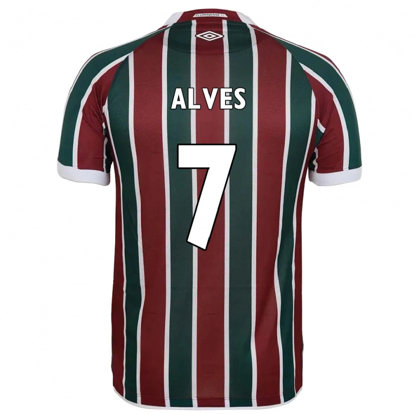 Danxen Men Geovana Alves #7 Green Maroon White Home Jersey 2025/26 T-Shirt