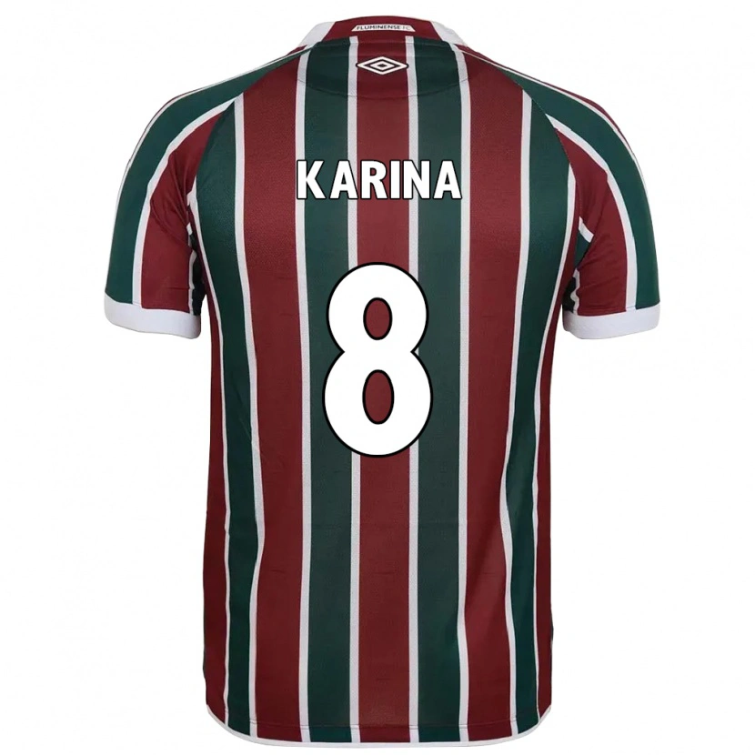 Danxen Men Karina #8 Green Maroon White Home Jersey 2025/26 T-Shirt