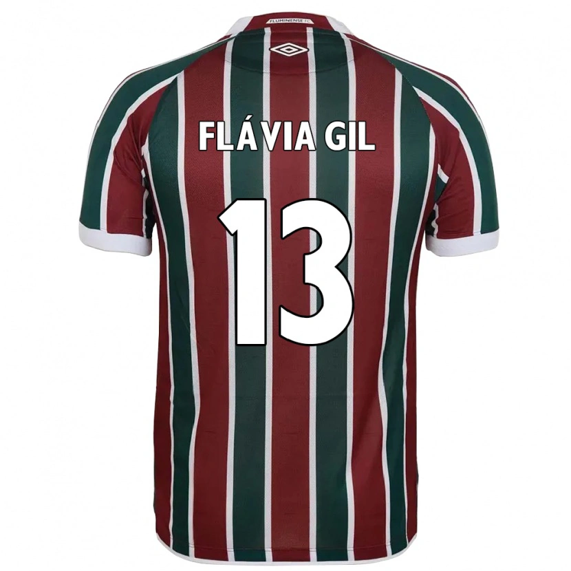 Danxen Men Flávia Gil #13 Green Maroon White Home Jersey 2025/26 T-Shirt