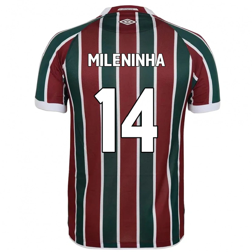 Danxen Men Mileninha #14 Green Maroon White Home Jersey 2025/26 T-Shirt