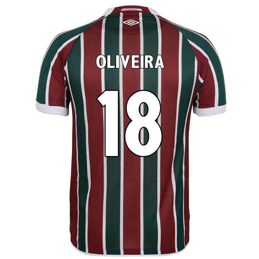 Danxen Men Camila Oliveira #18 Green Maroon White Home Jersey 2025/26 T-Shirt