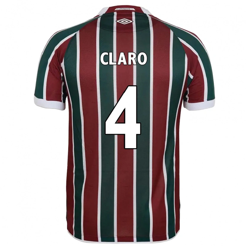 Danxen Men Luccas Claro #4 Green Maroon White Home Jersey 2025/26 T-Shirt