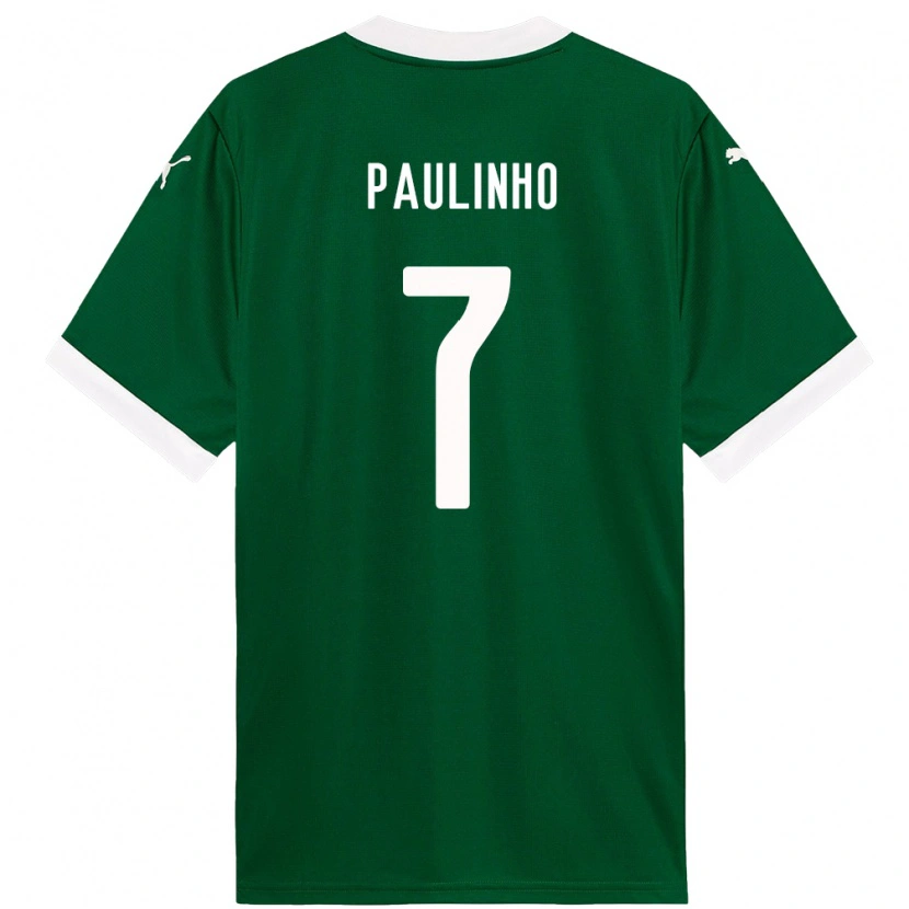 Danxen Men Paulinho #7 Green White Home Jersey 2025/26 T-Shirt