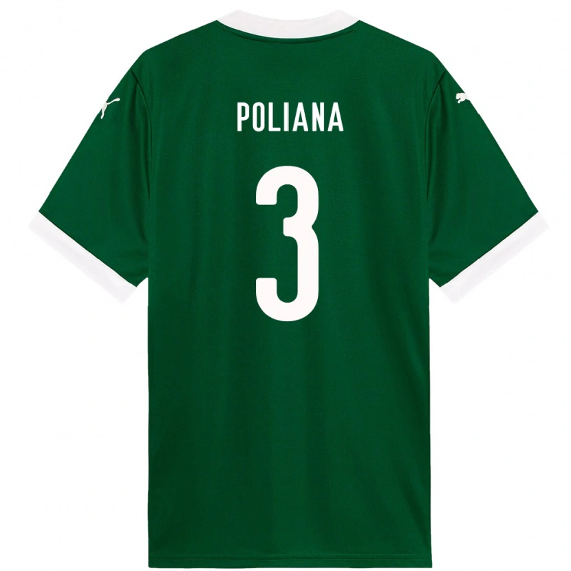 Danxen Men Poliana #3 Green White Home Jersey 2025/26 T-Shirt