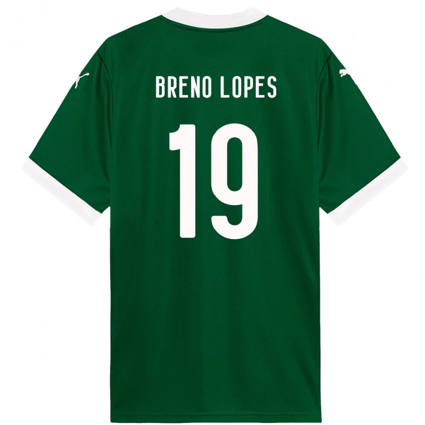 Danxen Men Breno Lopes #19 Green White Home Jersey 2025/26 T-Shirt