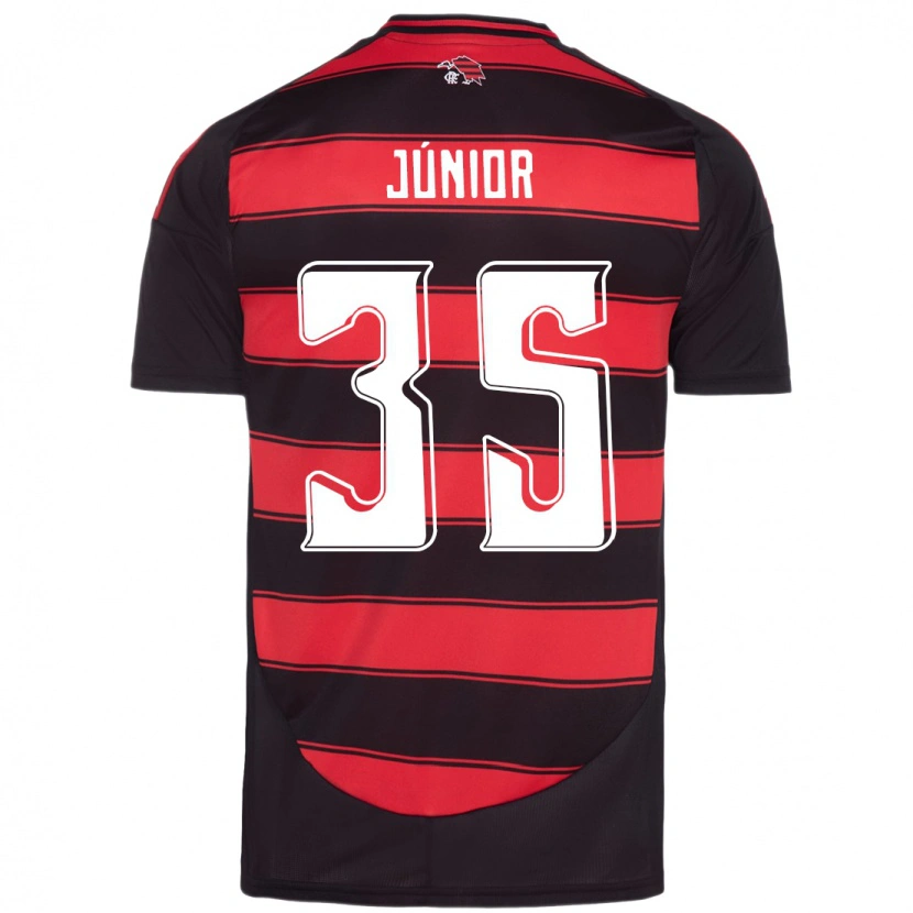 Danxen Men Kaylaine Júnior #35 Red Black Home Jersey 2025/26 T-Shirt