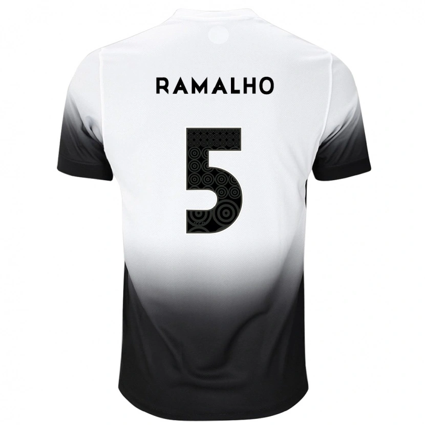 Danxen Men André Ramalho #5 White Black Home Jersey 2025/26 T-Shirt