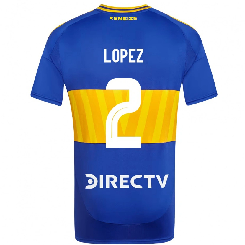 Danxen Men Lisandro Lopez #2 Royal Blue Yellow Home Jersey 2025/26 T-Shirt