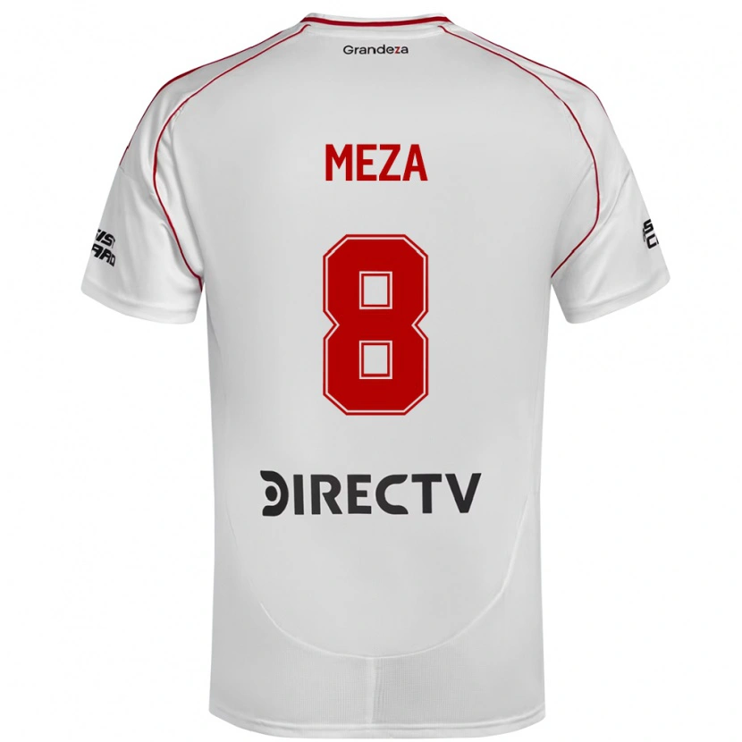 Danxen Men Maximiliano Meza #8 White Red Home Jersey 2025/26 T-Shirt