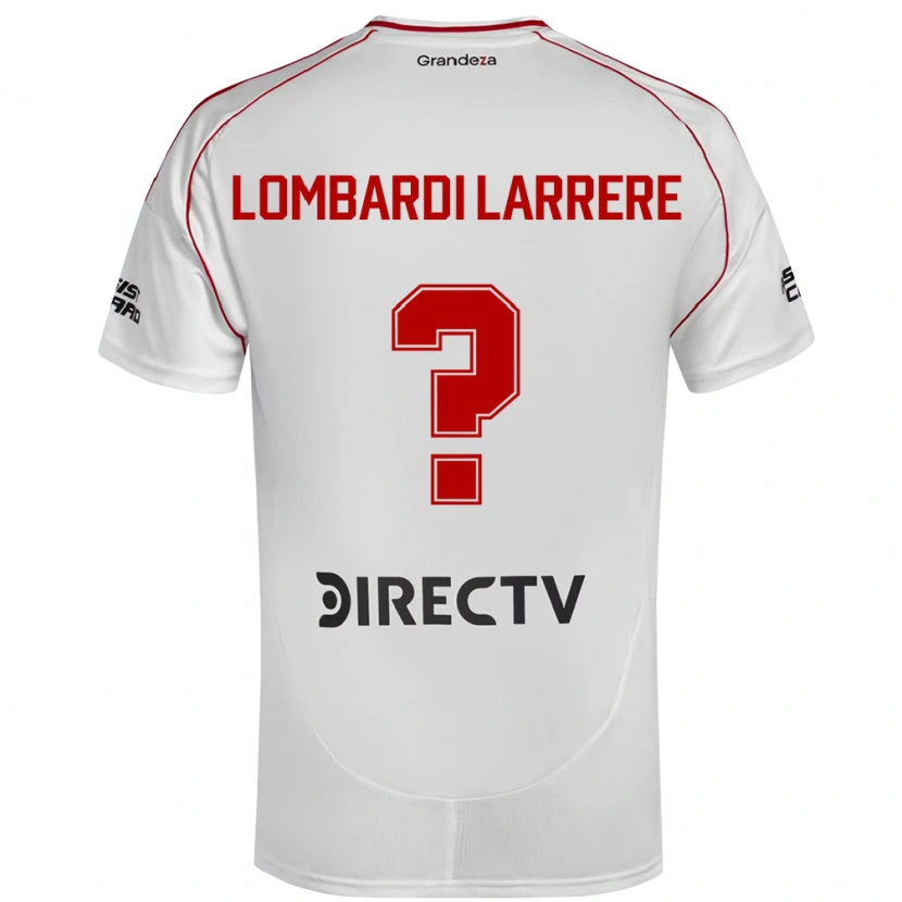 Danxen Men Delfina Lombardi Larrere #0 White Red Home Jersey 2025/26 T-Shirt