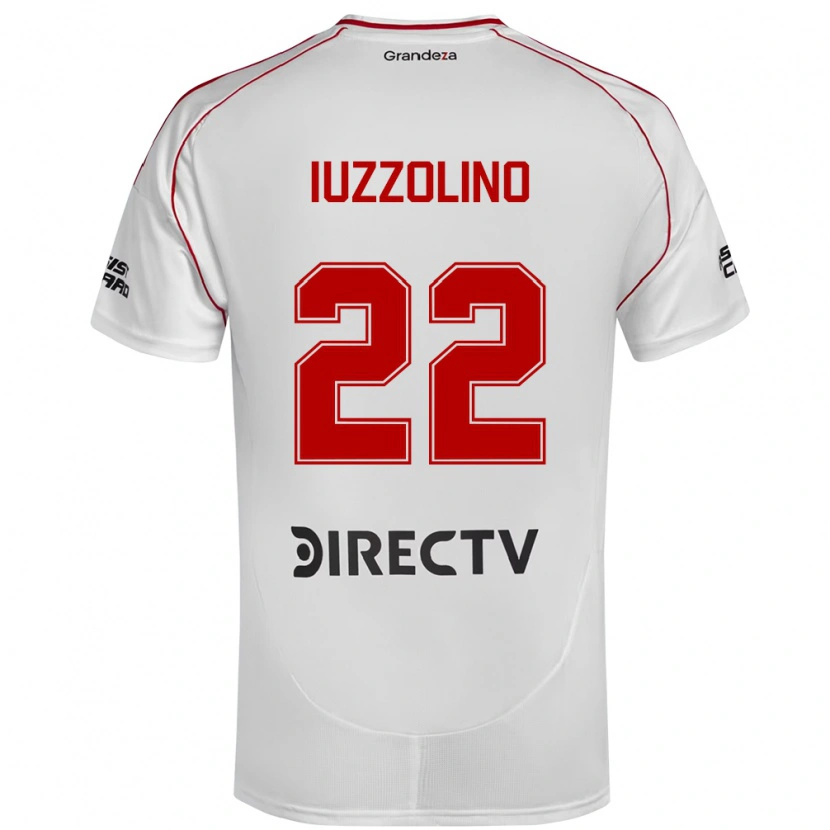 Danxen Men Rocío Iuzzolino #22 White Red Home Jersey 2025/26 T-Shirt