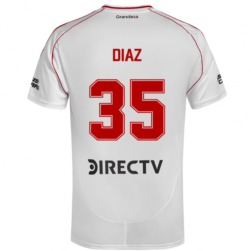 Danxen Men Leonardo Diaz #35 White Red Home Jersey 2025/26 T-Shirt