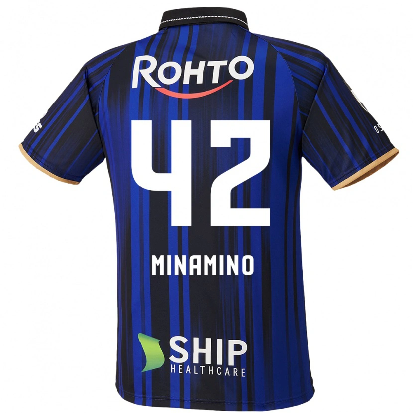 Danxen Men Harumi Minamino #42 Blue White Black Home Jersey 2025/26 T-Shirt