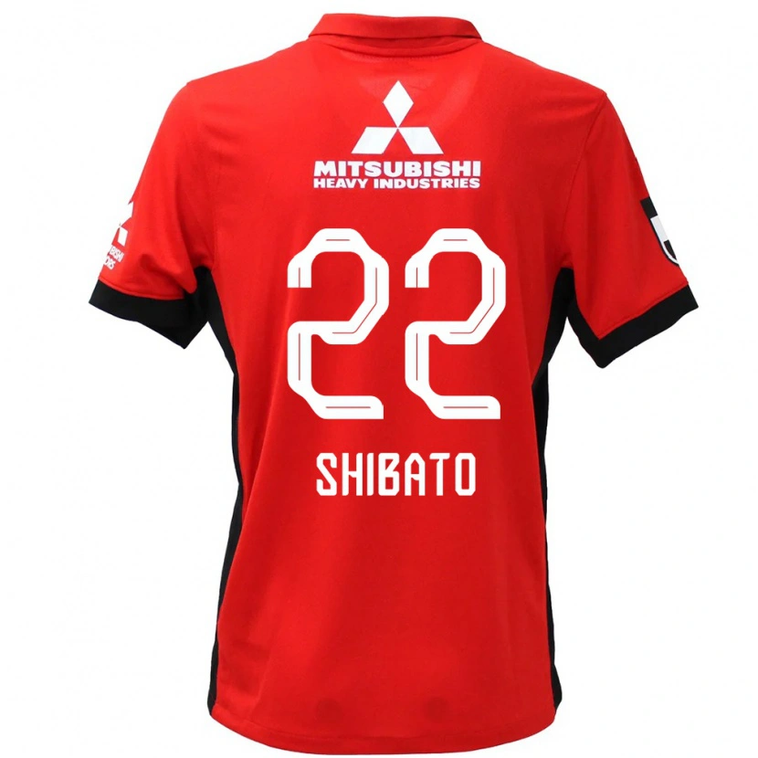 Danxen Men Kai Shibato #22 Red White Home Jersey 2025/26 T-Shirt