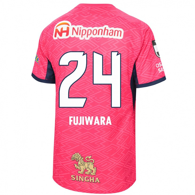 Danxen Men Nodoka Fujiwara #24 Sakura Pink White Home Jersey 2025/26 T-Shirt