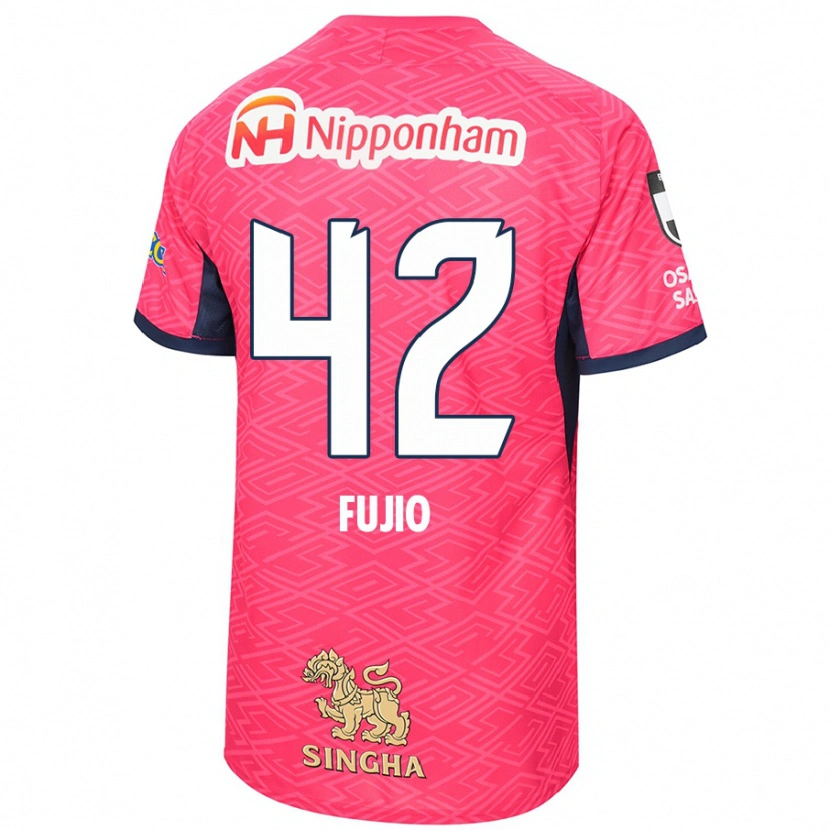 Danxen Men Shota Fujio #42 Sakura Pink White Home Jersey 2025/26 T-Shirt