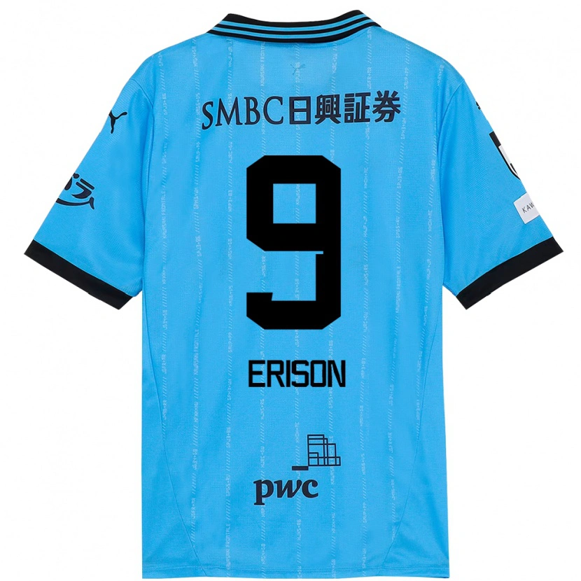 Danxen Men Erison #9 Sky Blue Black Home Jersey 2025/26 T-Shirt