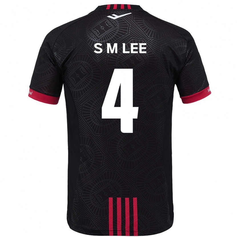 Danxen Men Sang-Min Lee #4 Black Red Home Jersey 2025/26 T-Shirt