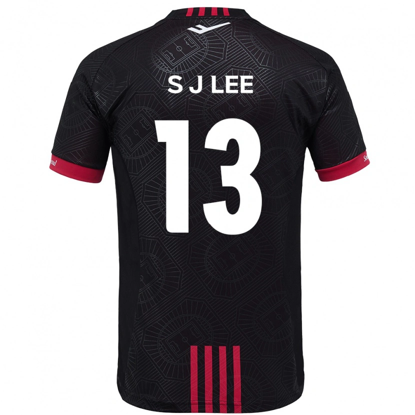 Danxen Men Seo-Jun Lee #13 Black Red Home Jersey 2025/26 T-Shirt