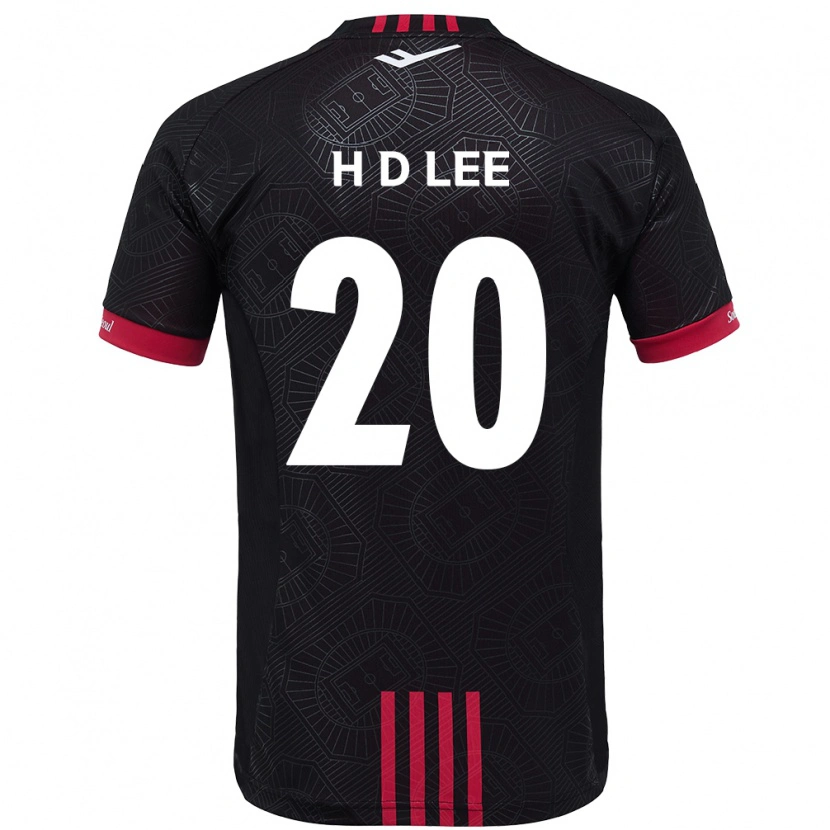 Danxen Men Han-Do Lee #20 Black Red Home Jersey 2025/26 T-Shirt