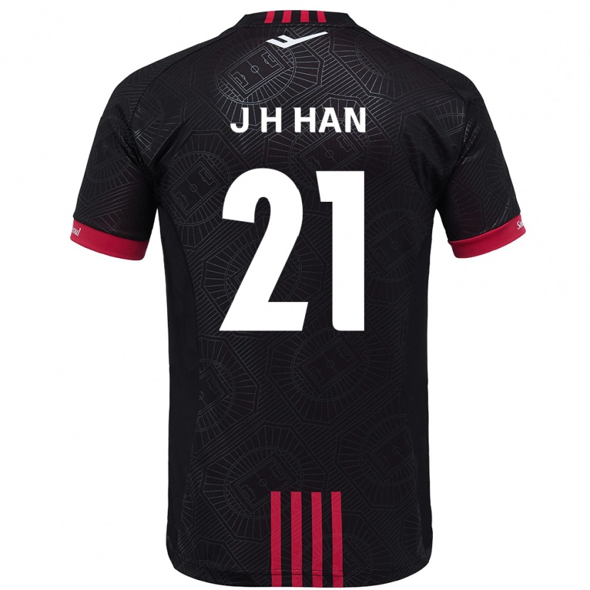 Danxen Men Jun-Hee Han #21 Black Red Home Jersey 2025/26 T-Shirt