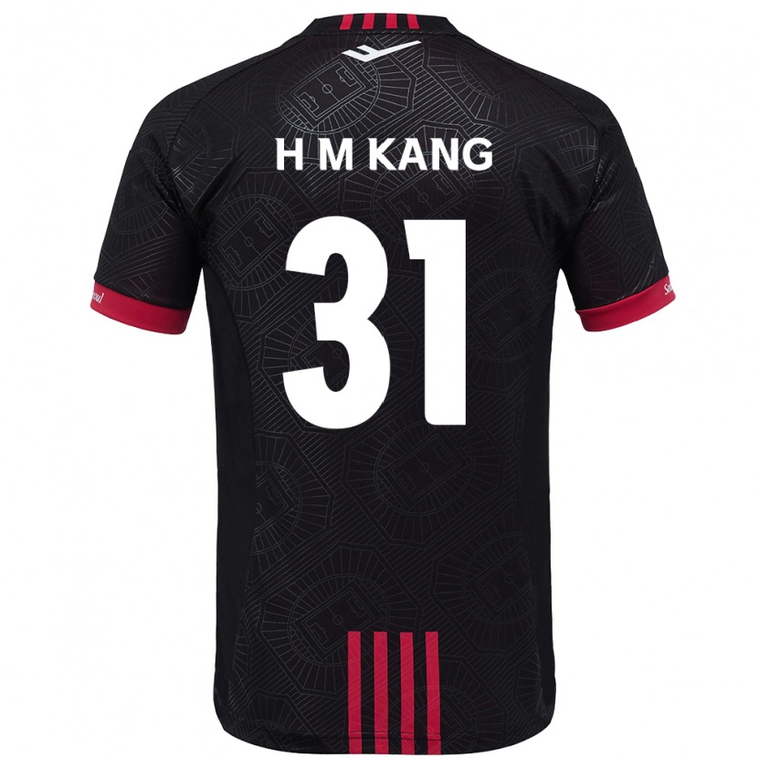 Danxen Men Hyeon-Mu Kang #31 Black Red Home Jersey 2025/26 T-Shirt