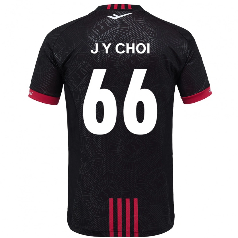 Danxen Men Jun-Yeong Choi #66 Black Red Home Jersey 2025/26 T-Shirt