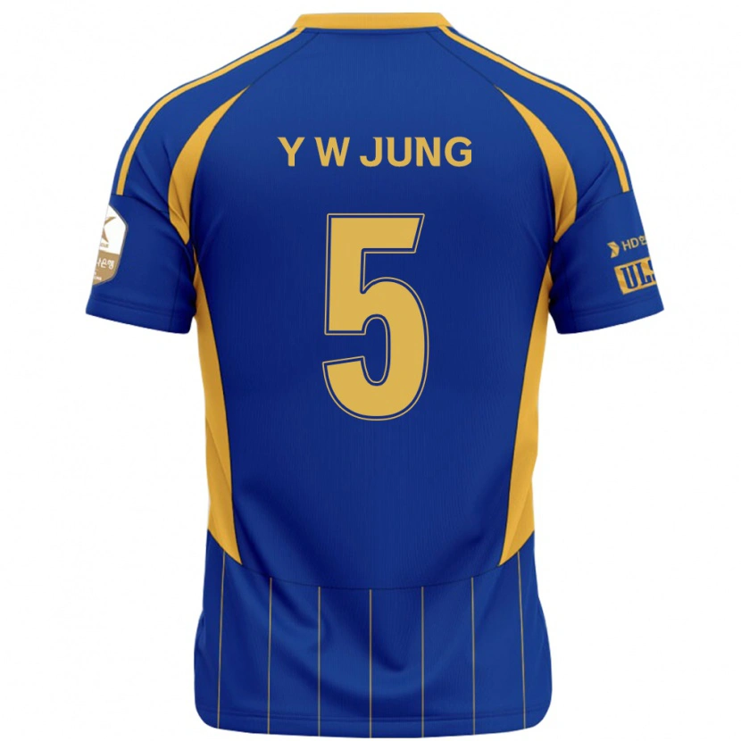 Danxen Men Woo-Young Jung #5 Royal Blue Yellow Home Jersey 2025/26 T-Shirt