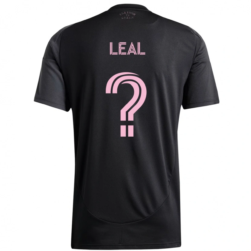 Danxen Men Gabriel Leal #0 Black Pink Away Jersey 2025/26 T-Shirt