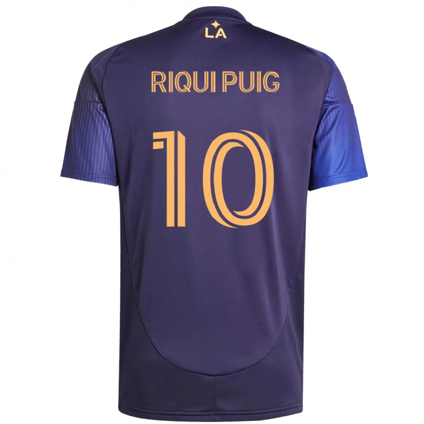 Danxen Men Riqui Puig #10 Purple Blue Away Jersey 2025/26 T-Shirt