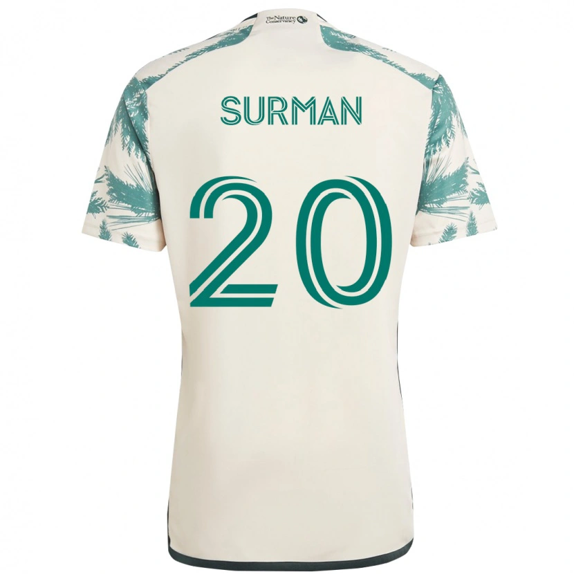 Danxen Men Finn Surman #20 Beige Green Away Jersey 2025/26 T-Shirt