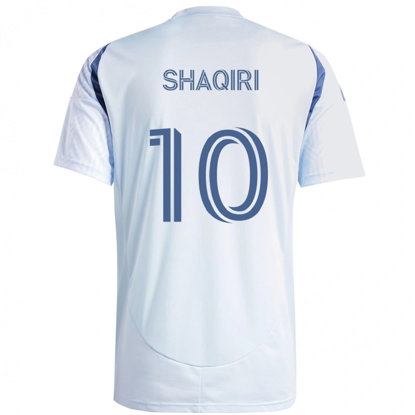 Danxen Men Xherdan Shaqiri #10 Light Sky Blueblue Away Jersey 2025/26 T-Shirt