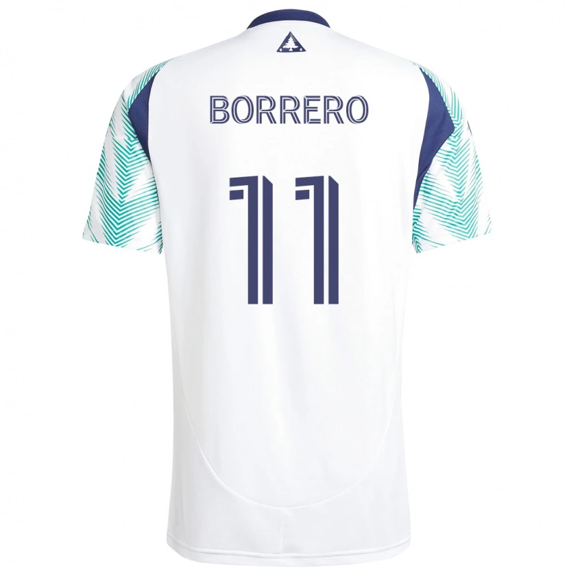 Danxen Men Dylan Borrero #11 White Blue Away Jersey 2025/26 T-Shirt