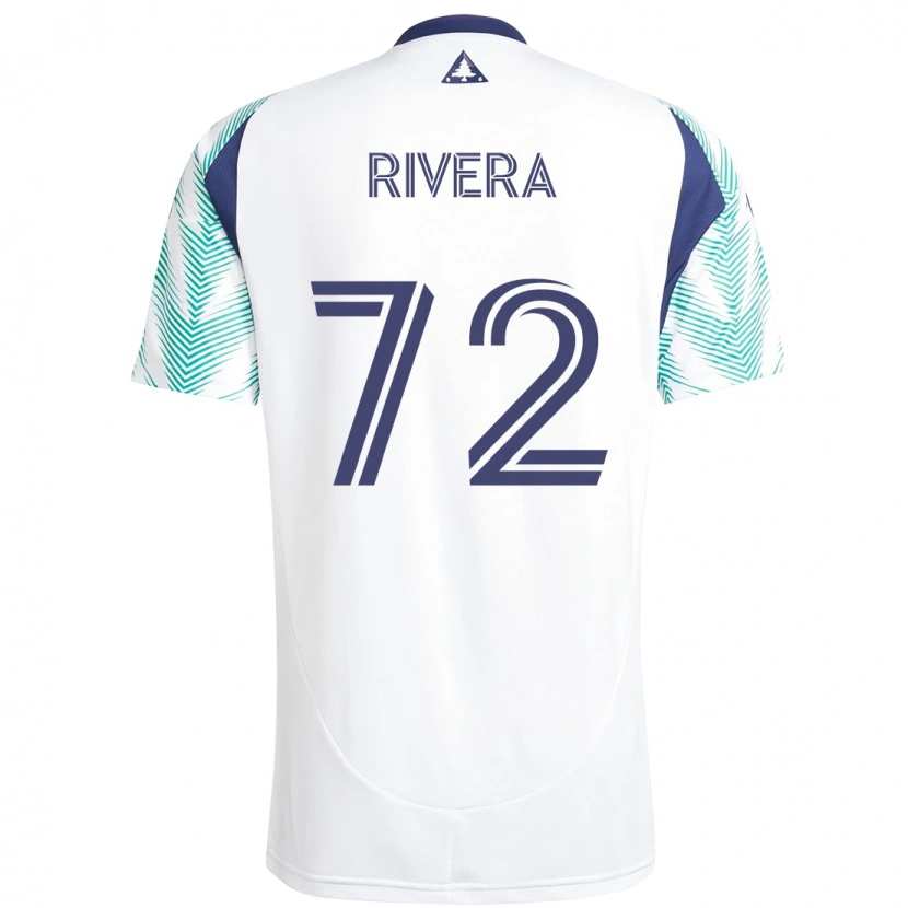 Danxen Men Damián Rivera #72 White Blue Away Jersey 2025/26 T-Shirt