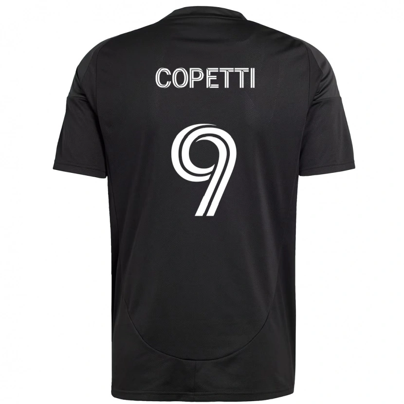 Danxen Men Enzo Copetti #9 Black White Away Jersey 2025/26 T-Shirt