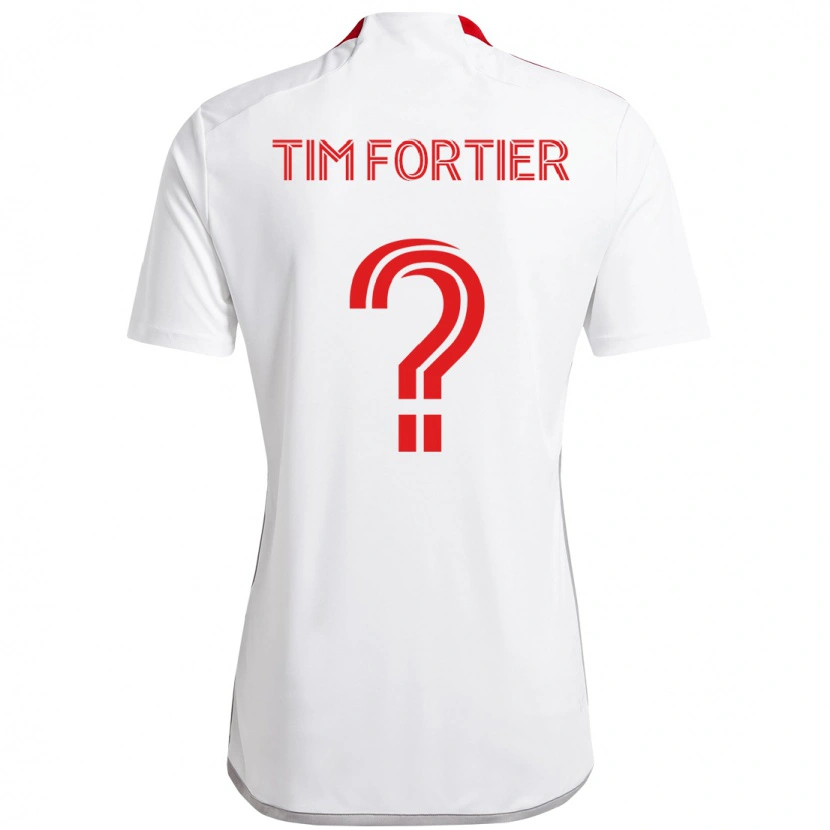 Danxen Men Tim Fortier #0 White Red Away Jersey 2025/26 T-Shirt