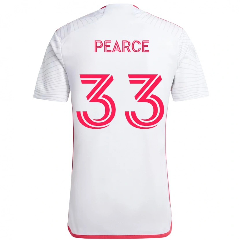 Danxen Men Tyson Pearce #33 White Magenta Away Jersey 2025/26 T-Shirt