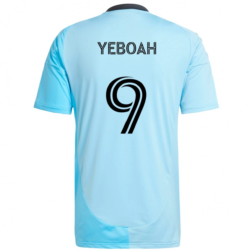 Danxen Men Kelvin Yeboah #9 Sky Blue Away Jersey 2025/26 T-Shirt