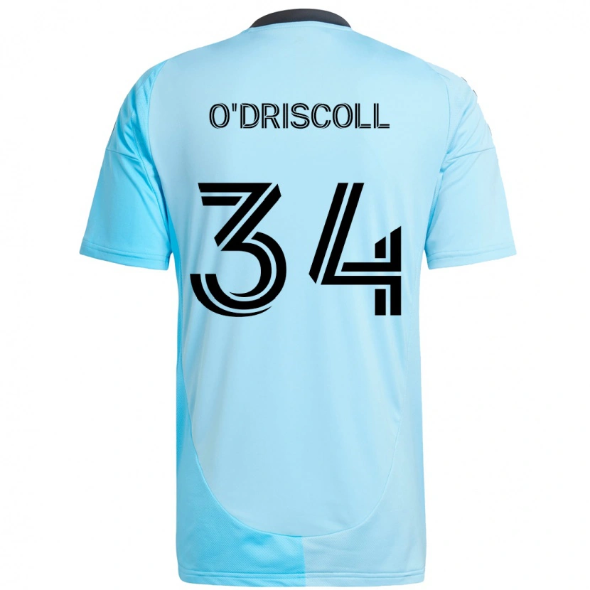 Danxen Men Rory O'driscoll #34 Sky Blue Away Jersey 2025/26 T-Shirt