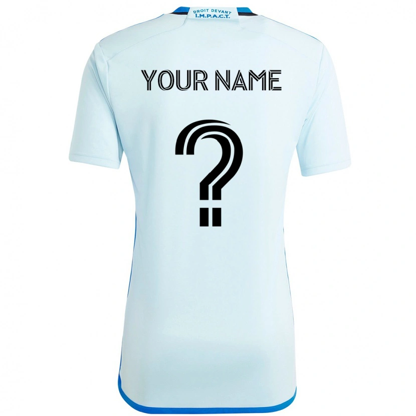 Danxen Men Your Name #0 Sky Blue Dark Blue Away Jersey 2025/26 T-Shirt