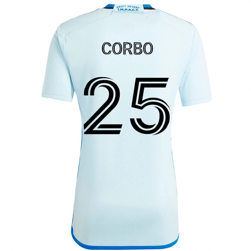 Danxen Men Gabriele Corbo #25 Sky Blue Dark Blue Away Jersey 2025/26 T-Shirt