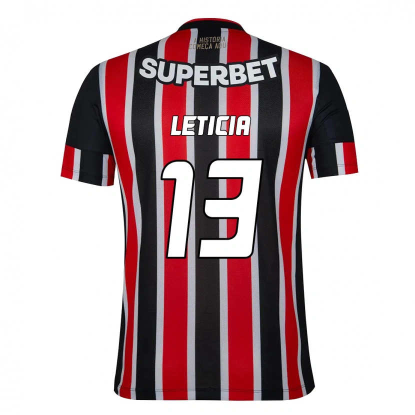 Danxen Men Leticia #13 Black Red Away Jersey 2025/26 T-Shirt