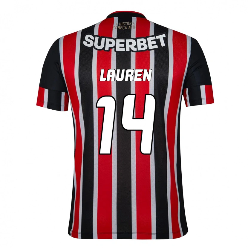 Danxen Men Lauren #14 Black Red Away Jersey 2025/26 T-Shirt