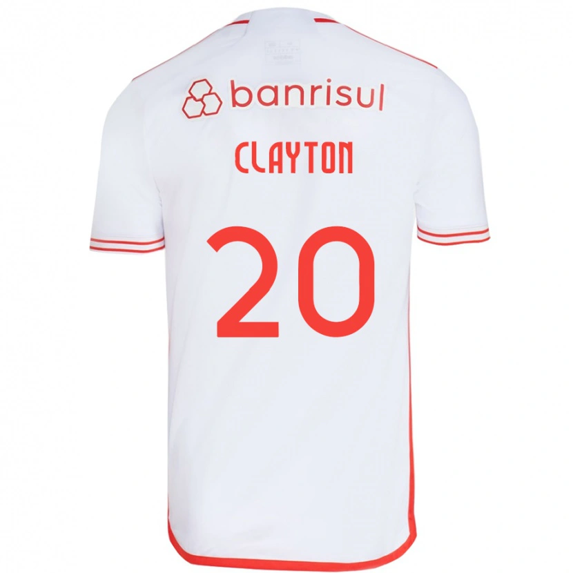 Danxen Men Clayton #20 White Red Away Jersey 2025/26 T-Shirt