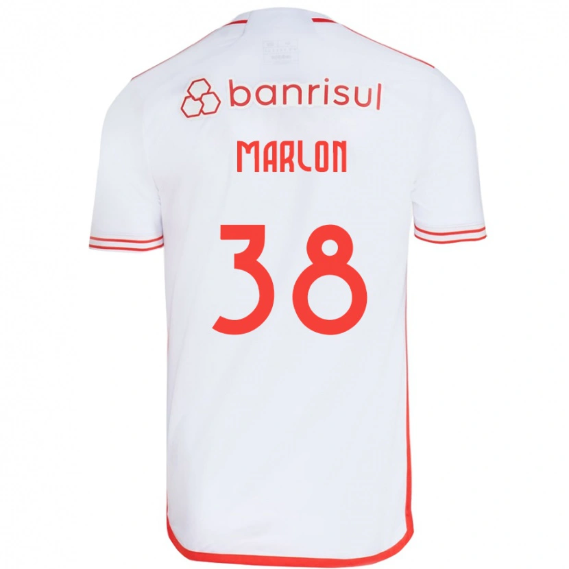 Danxen Men Marlon #38 White Red Away Jersey 2025/26 T-Shirt