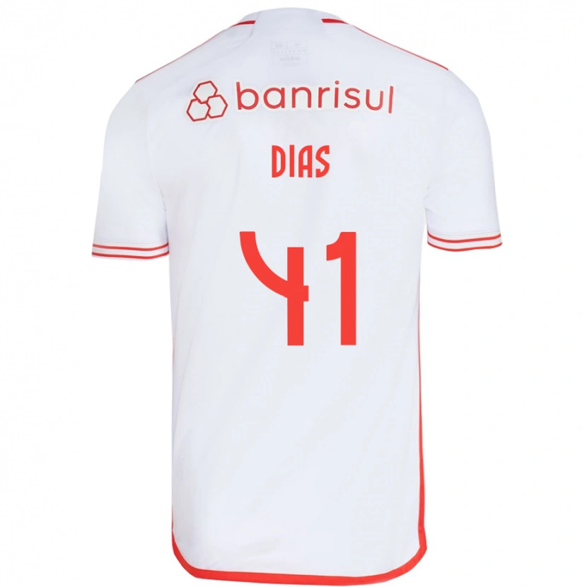 Danxen Men Matheus Dias #41 White Red Away Jersey 2025/26 T-Shirt