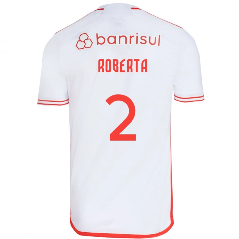 Danxen Men Roberta #2 White Red Away Jersey 2025/26 T-Shirt